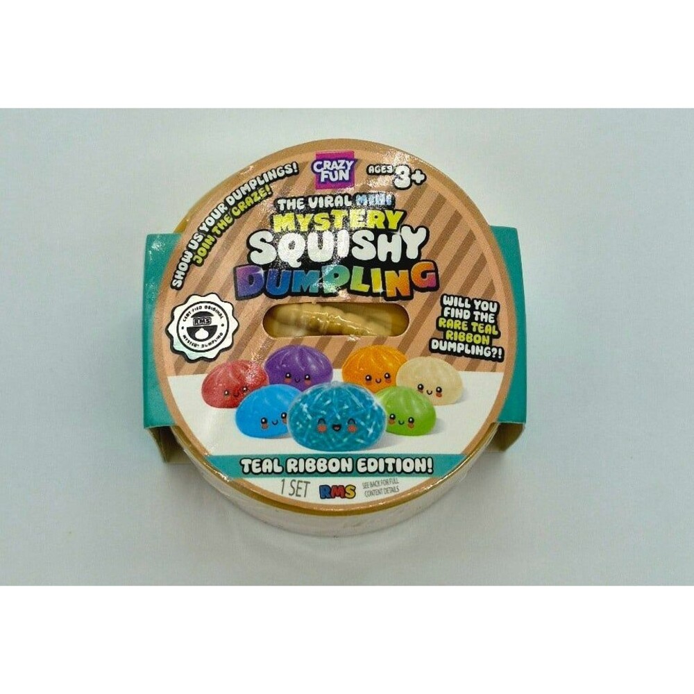 Mystery Squishy Dumpling Teal Ribbon Edition Crazy Fun RMS New Sealed